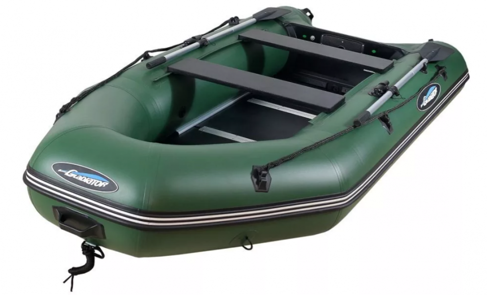 МОТОРНО-ГРЕБНАЯ ЛОДКА ПВХ GLADIATOR А 340 ТК С ФАНЕРНЫМ ПОЛОМ в Элисте