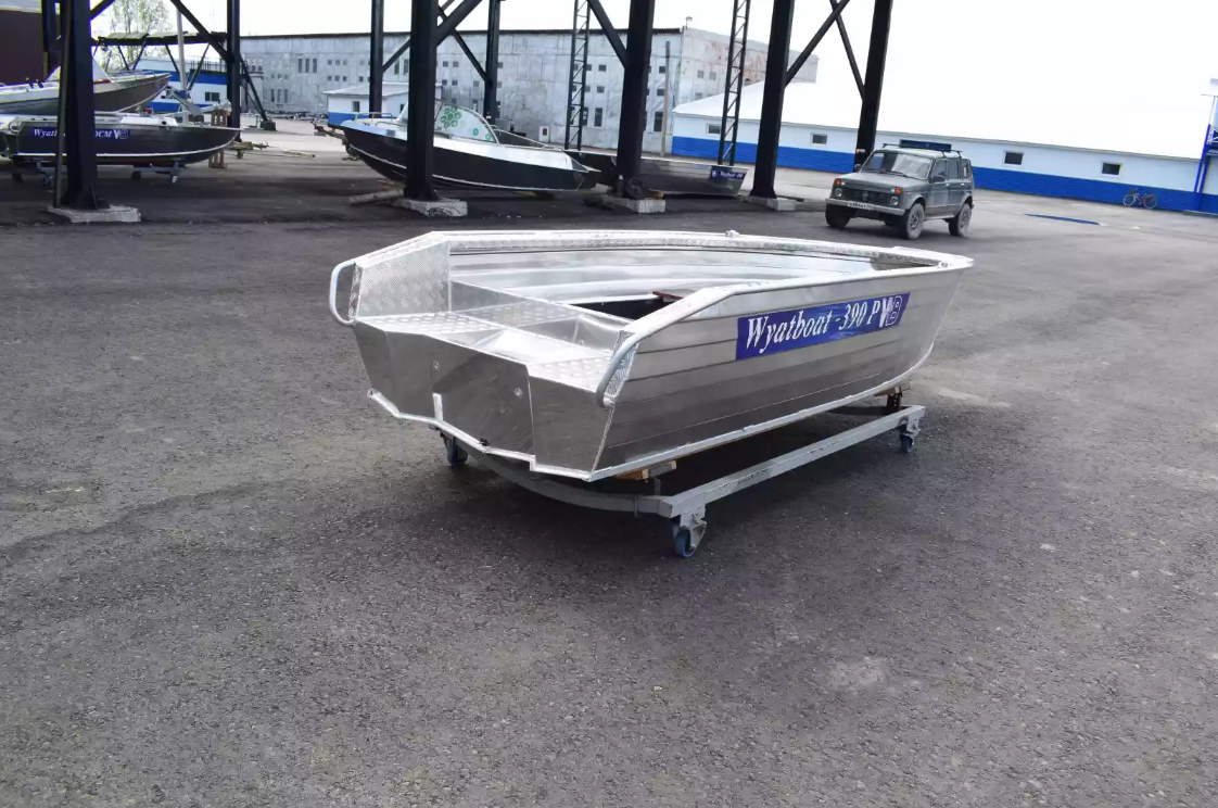 Алюминиевая лодка Wyatboat-390Р Увеличенный борт в Элисте