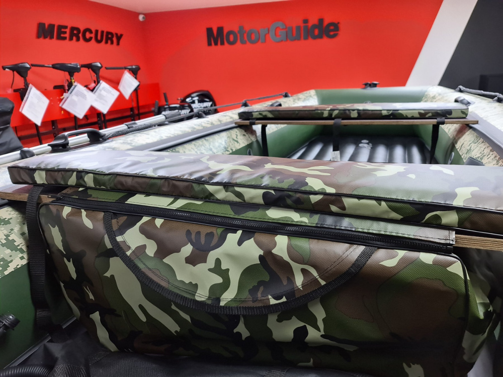 КОМПЛЕКТ МЯГКИХ НАКЛАДОК С СУМКОЙ ДЛЯ ЛОДОК 105Х20 КАМУФЛЯЖ в Элисте