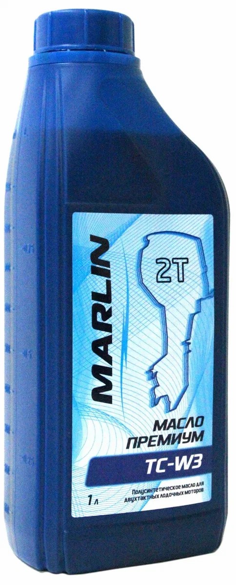 МАСЛО ПОЛУСИНТЕТИЧЕСКОЕ MARLIN ПРЕМИУМ 2Т, TC-W3, 1 ЛИТР в Элисте