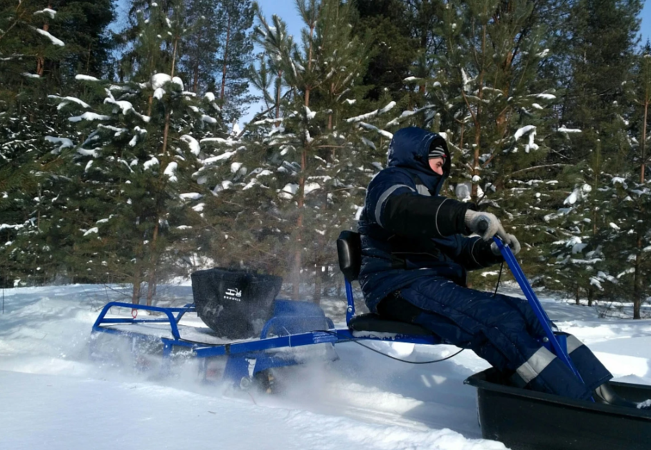 Мотобуксировщик толкач Альбатрос-XL8 с модулем. Без фары, склизы в Элисте