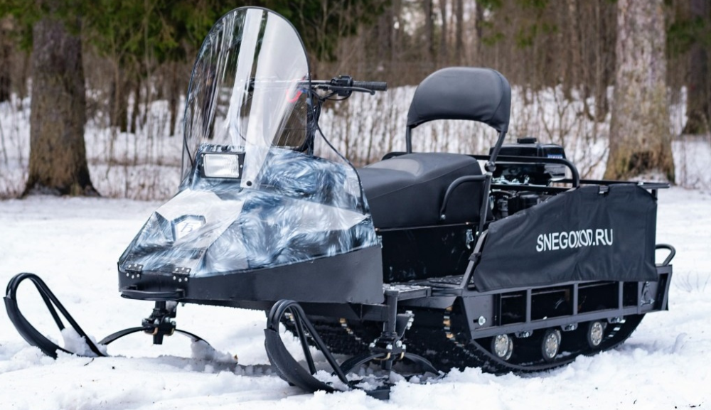 Миниснегоход Бурлак Егерь Экспедитор 15 л.с. , реверс, тормоз, капот белый в Элисте