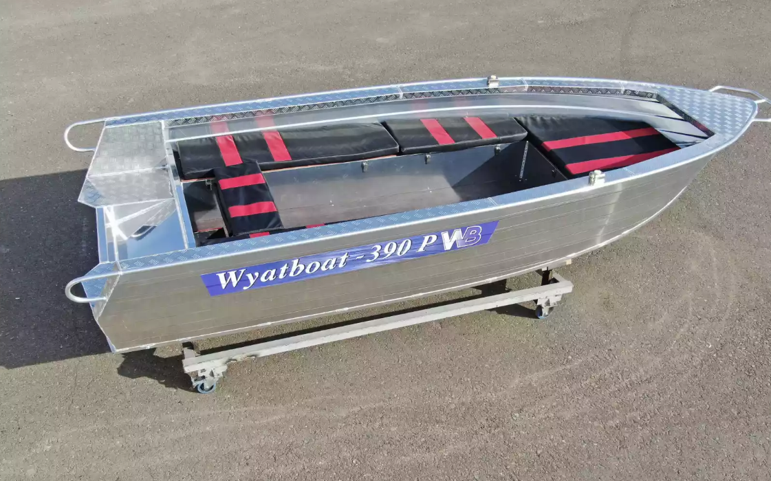 Алюминиевая лодка Wyatboat-390РМ увеличенный борт в Элисте