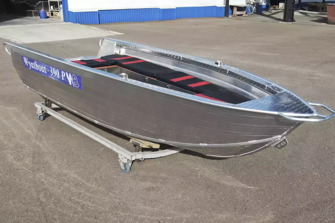 Алюминиевая лодка Wyatboat-390РМ увеличенный борт в Элисте