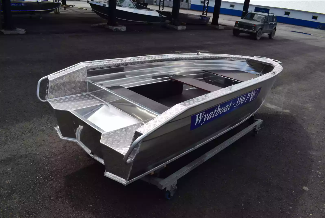 Алюминиевая лодка Wyatboat-390Р Увеличенный борт в Элисте