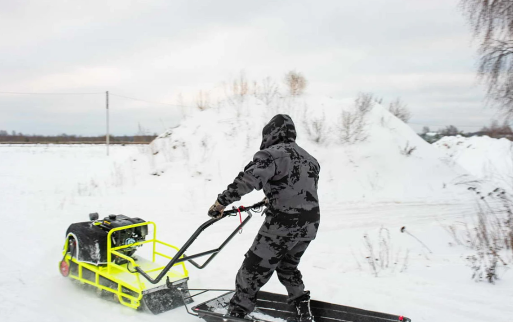 Мотобуксировщик Бурлак ХОЗЯИН-1 (капот ткань) в Элисте