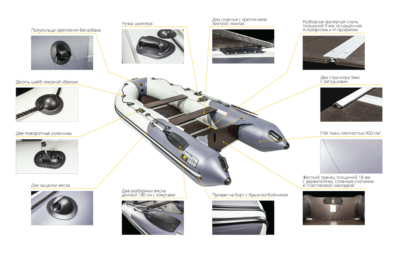 Лодка Ривьера Компакт 3600 СК в Элисте