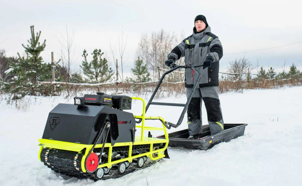 Мотобуксировщик Бурлак ХОЗЯИН-1 (капот ткань) в Элисте