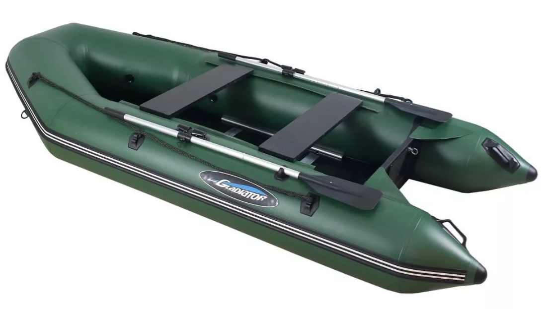 МОТОРНО-ГРЕБНАЯ ЛОДКА ПВХ GLADIATOR А 340 ТК С ФАНЕРНЫМ ПОЛОМ в Элисте