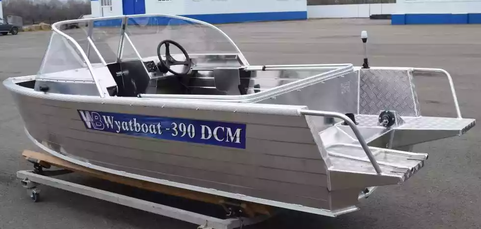 Алюминиевая лодка Wyatboat-390 DCM Увеличенный борт в Элисте