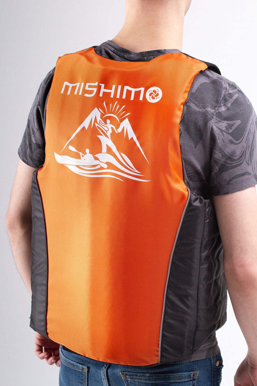 Жилет спасательный MISHIMO PRO Премиум качества Черно-оранжевый в Элисте